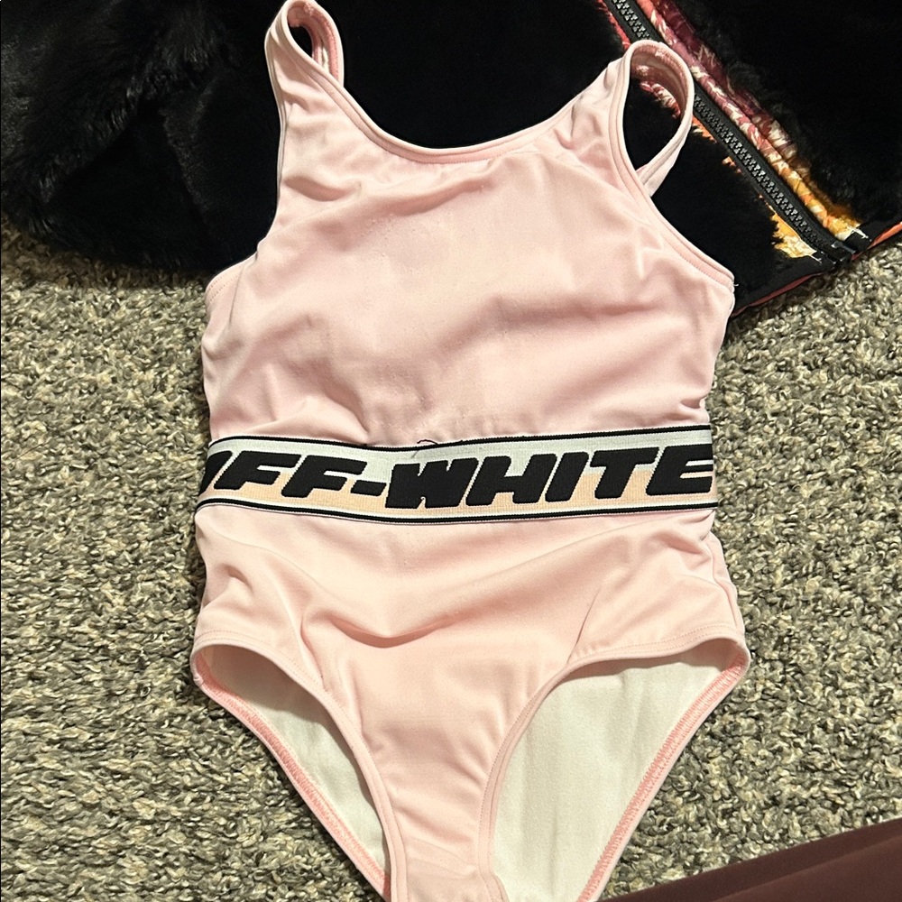 Off-White Kids Light Pink Bodysuit